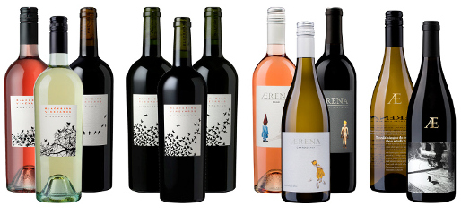 12 bottles of Blackbird & Aerena Wines